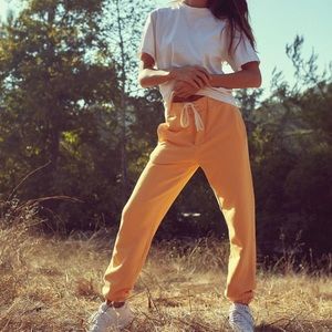 Alexandria by Alexander Classic Sweatpants Orange XS